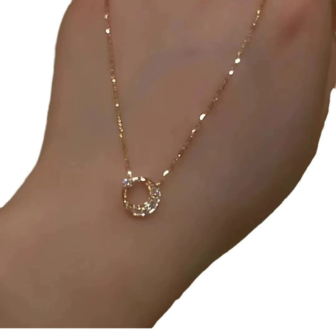 Wholesale Sun, Moon and Stars Necklace Clavicle Chain